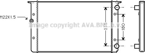 Ava Quality Cooling VN2105 - Radiator, mühərrikin soyudulması furqanavto.az