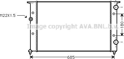 Ava Quality Cooling VN2102 - Radiator, mühərrikin soyudulması furqanavto.az