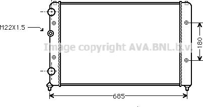 Ava Quality Cooling VN2115 - Radiator, mühərrikin soyudulması furqanavto.az