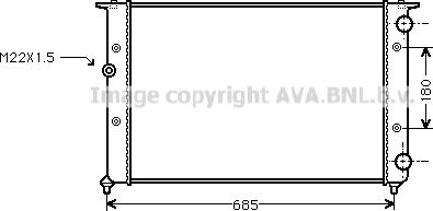 Ava Quality Cooling VN2116 - Radiator, mühərrikin soyudulması furqanavto.az