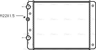 Ava Quality Cooling VN2129 - Radiator, mühərrikin soyudulması furqanavto.az