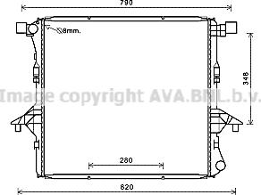 Ava Quality Cooling VN2363 - Radiator, mühərrikin soyudulması furqanavto.az