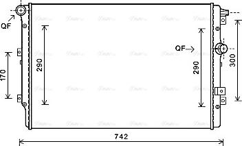 Ava Quality Cooling VN2362 - Radiator, mühərrikin soyudulması furqanavto.az