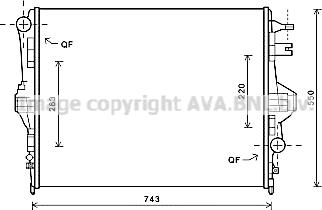 Ava Quality Cooling VN2316 - Radiator, mühərrikin soyudulması furqanavto.az
