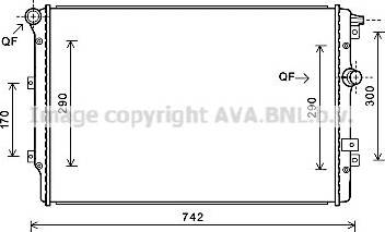 Ava Quality Cooling VN2324 - Radiator, mühərrikin soyudulması furqanavto.az