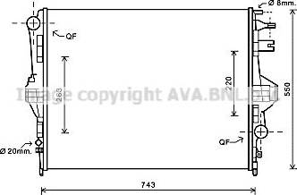 Ava Quality Cooling VN2320 - Radiator, mühərrikin soyudulması furqanavto.az