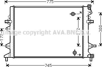 Ava Quality Cooling VN2370 - Radiator, mühərrikin soyudulması furqanavto.az