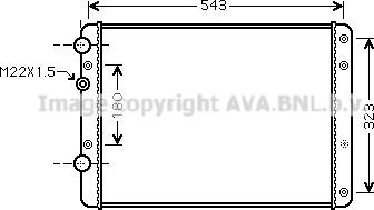 Ava Quality Cooling VN2249 - Radiator, mühərrikin soyudulması furqanavto.az