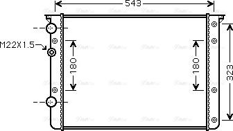 Ava Quality Cooling VN2260 - Radiator, mühərrikin soyudulması furqanavto.az