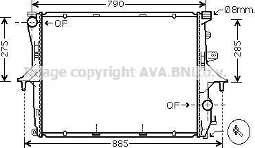 Ava Quality Cooling VNA2214 - Radiator, mühərrikin soyudulması furqanavto.az