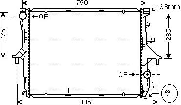 Ava Quality Cooling VN2214 - Radiator, mühərrikin soyudulması www.furqanavto.az