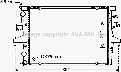 Ava Quality Cooling VNA2230 - Radiator, mühərrikin soyudulması furqanavto.az