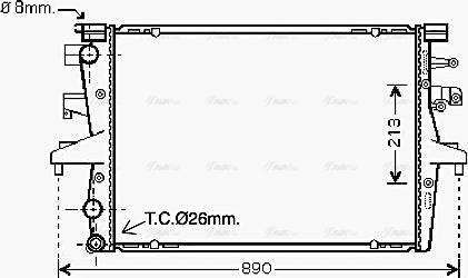 Ava Quality Cooling VN2230 - Radiator, mühərrikin soyudulması furqanavto.az