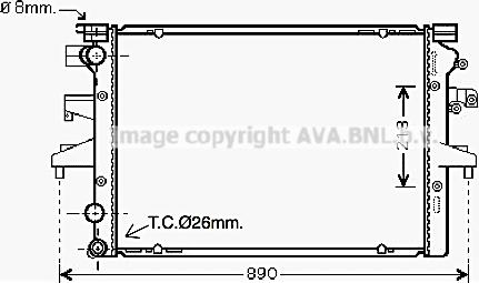 Ava Quality Cooling VN2231 - Radiator, mühərrikin soyudulması furqanavto.az