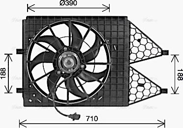 Ava Quality Cooling VN7545 - Fen, radiator furqanavto.az