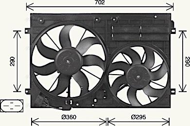 Ava Quality Cooling VN7551 - Fen, radiator furqanavto.az