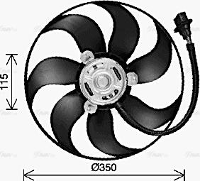 Ava Quality Cooling VN7553 - Fen, radiator furqanavto.az