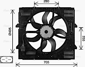 Ava Quality Cooling VN7552 - Fen, radiator furqanavto.az