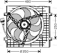 Ava Quality Cooling VN7506 - Fen, radiator furqanavto.az