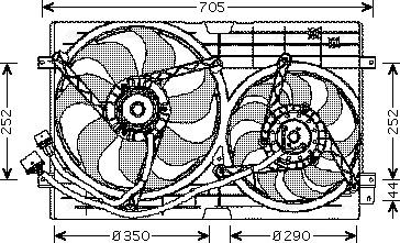 Ava Quality Cooling VN7508 - Fen, radiator furqanavto.az