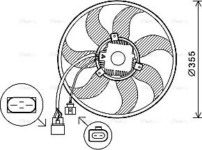 Ava Quality Cooling VN7534 - Fen, radiator furqanavto.az