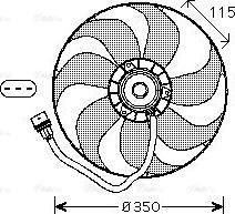 Ava Quality Cooling VN7521 - Fen, radiator furqanavto.az