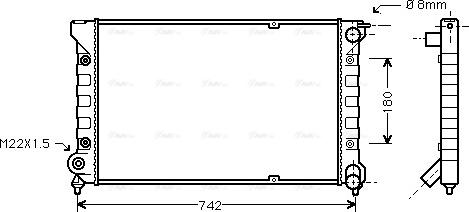 Ava Quality Cooling VNA2041 - Radiator, mühərrikin soyudulması furqanavto.az