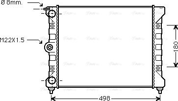 Ava Quality Cooling VNA2039 - Radiator, mühərrikin soyudulması furqanavto.az