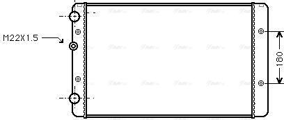 Ava Quality Cooling VNA2027 - Radiator, mühərrikin soyudulması furqanavto.az