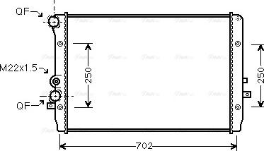 Ava Quality Cooling VNA2193 - Radiator, mühərrikin soyudulması furqanavto.az