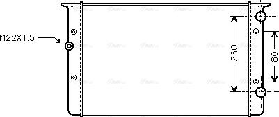 Ava Quality Cooling VNA2104 - Radiator, mühərrikin soyudulması furqanavto.az