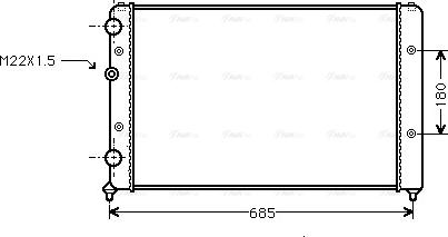 Ava Quality Cooling VNA2115 - Radiator, mühərrikin soyudulması furqanavto.az