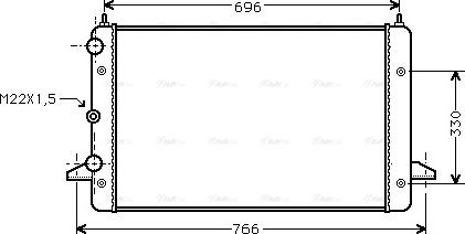 Ava Quality Cooling VNA2135 - Radiator, mühərrikin soyudulması furqanavto.az