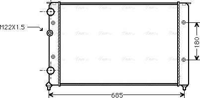 Ava Quality Cooling VNA2130 - Radiator, mühərrikin soyudulması furqanavto.az