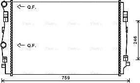 Ava Quality Cooling VNA2344 - Radiator, mühərrikin soyudulması furqanavto.az