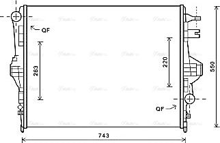 Ava Quality Cooling VNA2316 - Radiator, mühərrikin soyudulması furqanavto.az