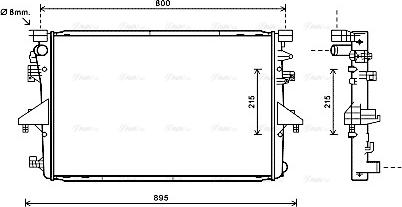 Ava Quality Cooling VNA2317 - Radiator, mühərrikin soyudulması furqanavto.az