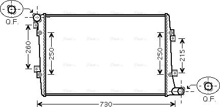 Ava Quality Cooling VNA2255 - Radiator, mühərrikin soyudulması furqanavto.az