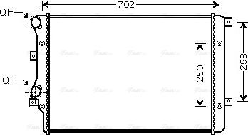 Ava Quality Cooling VNA2206 - Radiator, mühərrikin soyudulması furqanavto.az