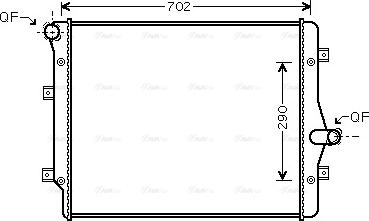 Ava Quality Cooling VNA2208 - Radiator, mühərrikin soyudulması furqanavto.az