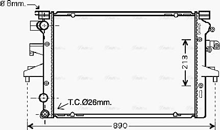 Ava Quality Cooling VNA2231 - Radiator, mühərrikin soyudulması furqanavto.az