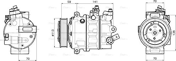 Ava Quality Cooling VNAK446 - Kompressor, kondisioner furqanavto.az