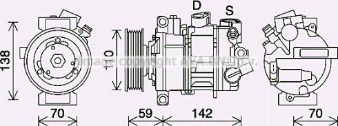 Ava Quality Cooling VWK401 - Kompressor, kondisioner furqanavto.az