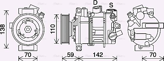 Ava Quality Cooling VNK401 - Kompressor, kondisioner furqanavto.az