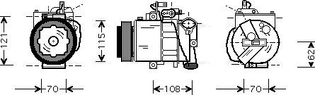 Ava Quality Cooling VNAK064 - Kompressor, kondisioner furqanavto.az