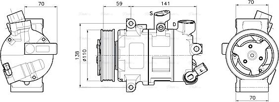 Ava Quality Cooling VNAK341 - Kompressor, kondisioner furqanavto.az