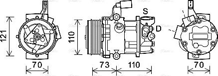 Ava Quality Cooling VNAK375 - Kompressor, kondisioner furqanavto.az