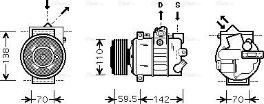 Ava Quality Cooling VNAK220 - Kompressor, kondisioner furqanavto.az