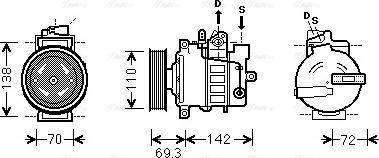 Ava Quality Cooling VNK318 - Kompressor, kondisioner furqanavto.az