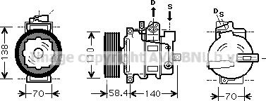 Ava Quality Cooling VNK265 - Kompressor, kondisioner furqanavto.az